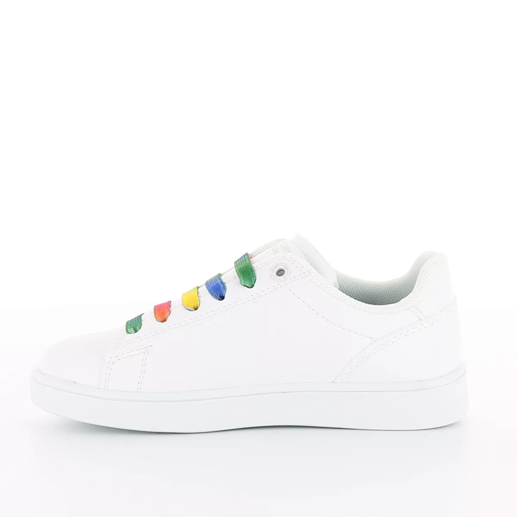 Image (4) de la chaussures Benetton - Baskets Blanc en Cuir synthétique