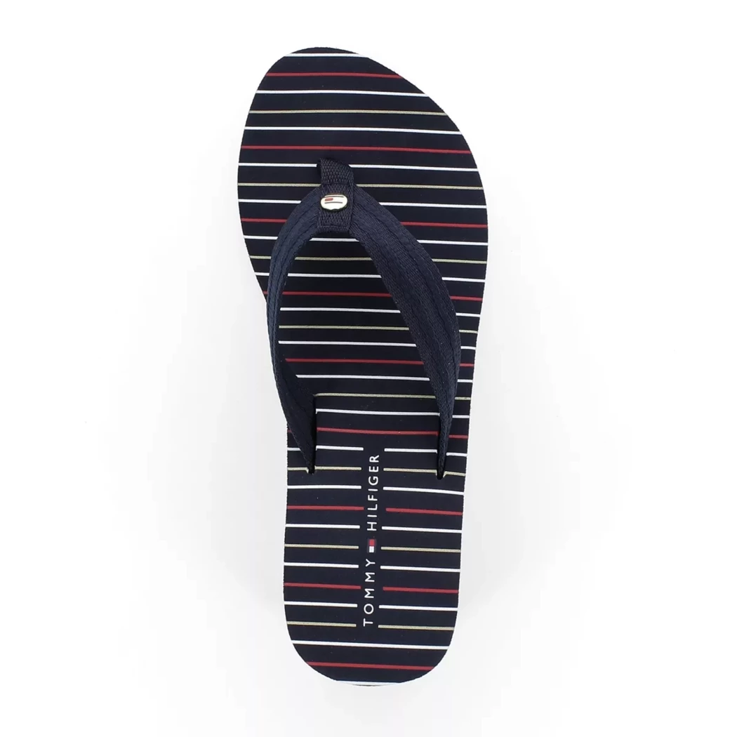 Image (6) de la chaussures Tommy Hilfiger - Tongs et Plage Bleu en Textile