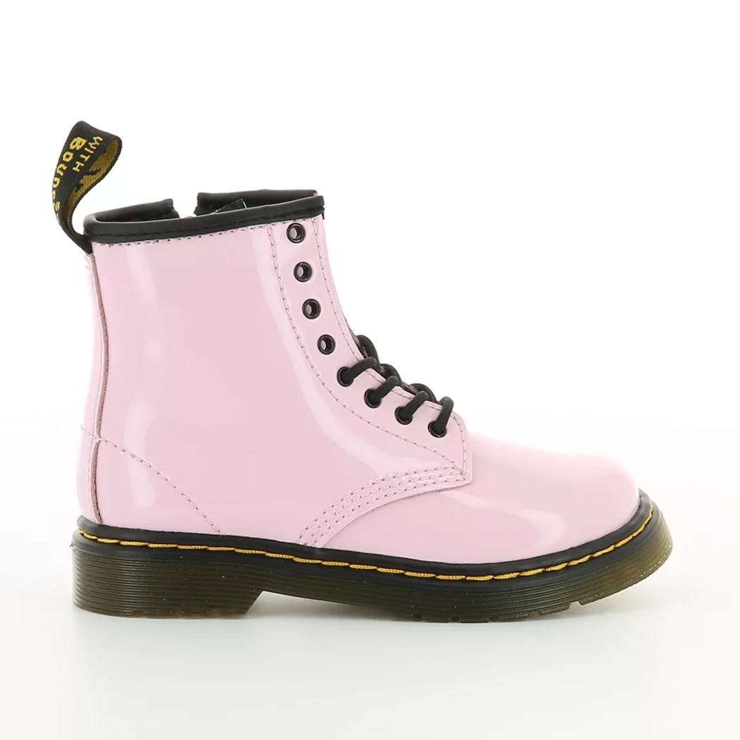 Image (2) de la chaussures Dr. Martens - Bottines Rose en Cuir vernis