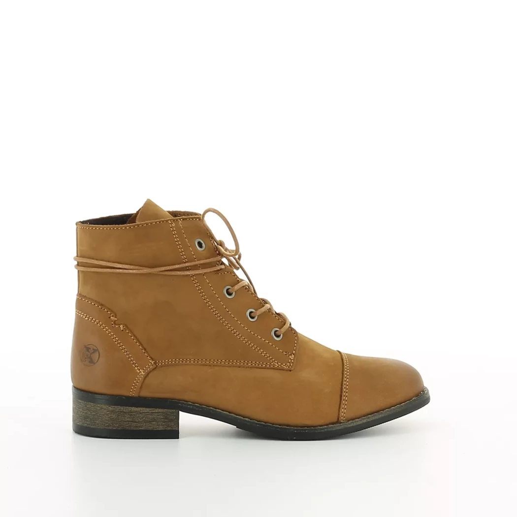 Image (2) de la chaussures PX - Bottines Cuir naturel / Cognac en Cuir nubuck