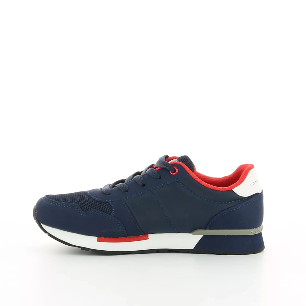 Image (4) de la chaussures Tommy Hilfiger - Baskets Bleu en Cuir synthétique