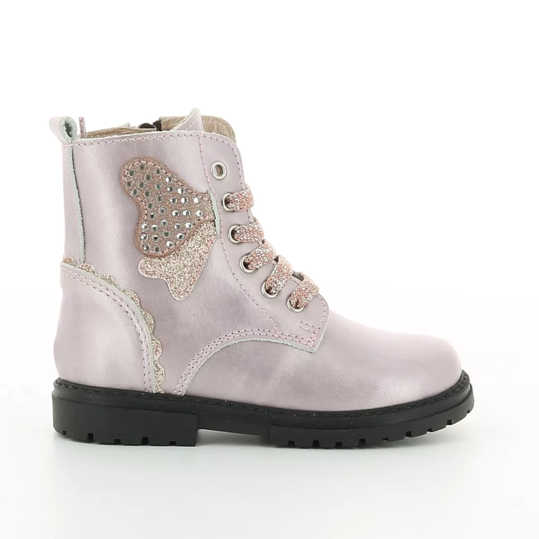 Image (2) de la chaussures Gazzoli - Bottines Rose en Cuir