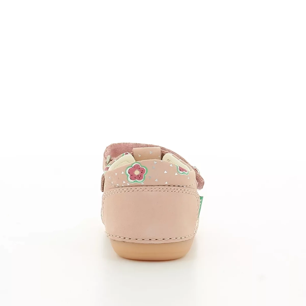 Image (3) de la chaussures Kickers - Bottines ouvertes Rose en Cuir