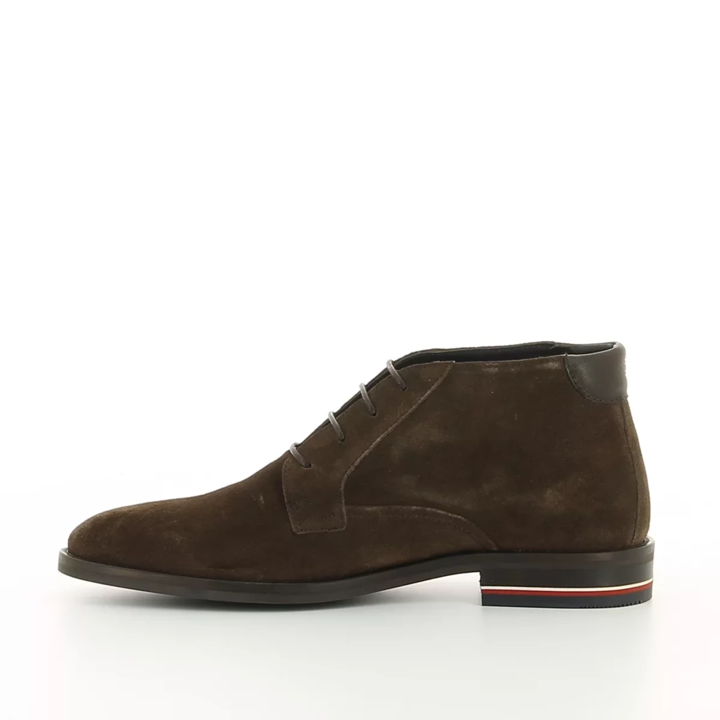 Image (4) de la chaussures Tommy jeans - Bottines Marron en Cuir nubuck