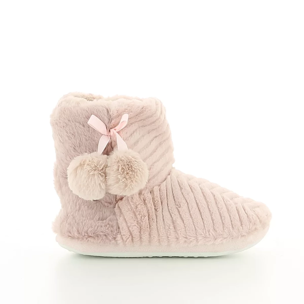 Image (2) de la chaussures BBS - Pantoufles et Chaussons Rose en Textile