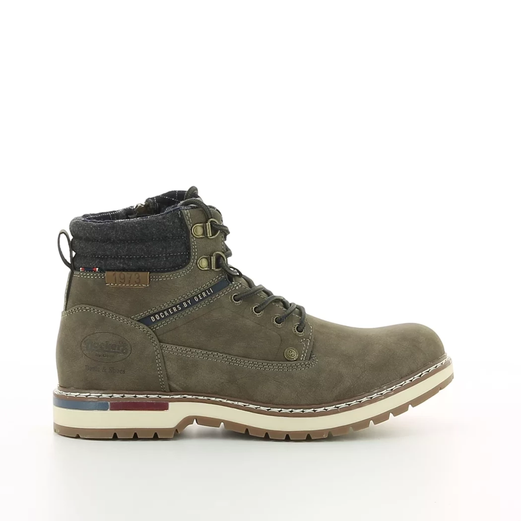 Image (2) de la chaussures Dockers - Bottines Vert en Cuir synthétique