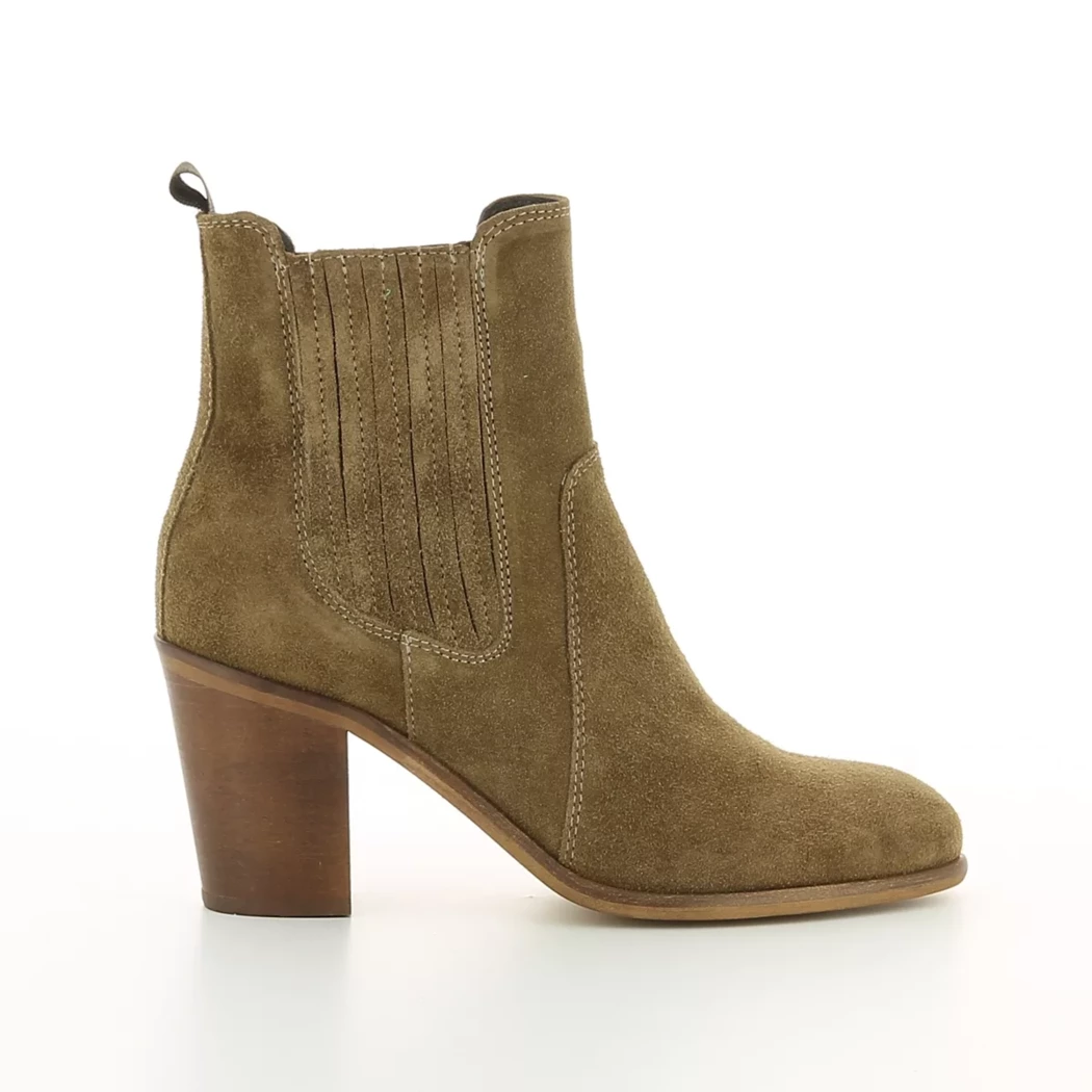 Image (2) de la chaussures Goodstep - Boots Taupe en Cuir nubuck