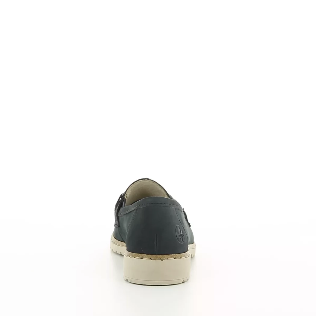 Image (3) de la chaussures Rieker - Mocassins Bleu en Cuir nubuck