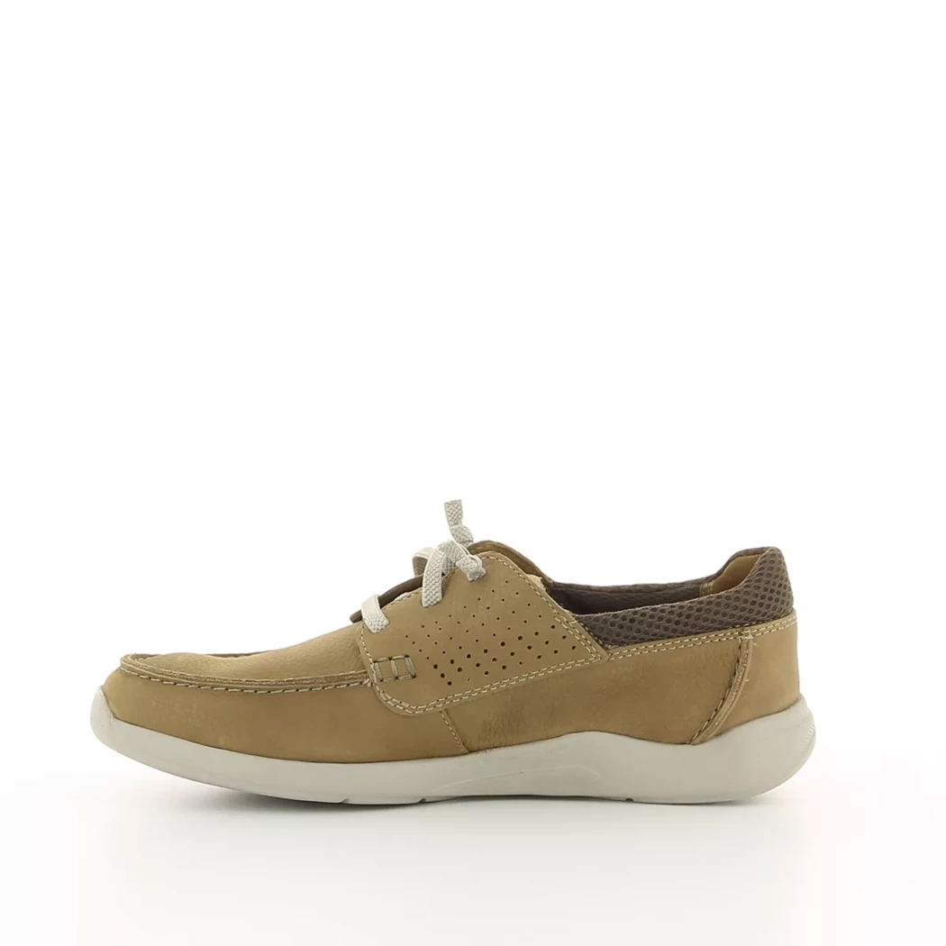 Image (4) de la chaussures Clarks - Baskets Cuir naturel / Cognac en Cuir nubuck