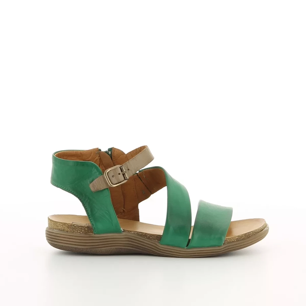 Image (2) de la chaussures Miz Mooz - Sandales et Nu-Pieds Vert en Cuir