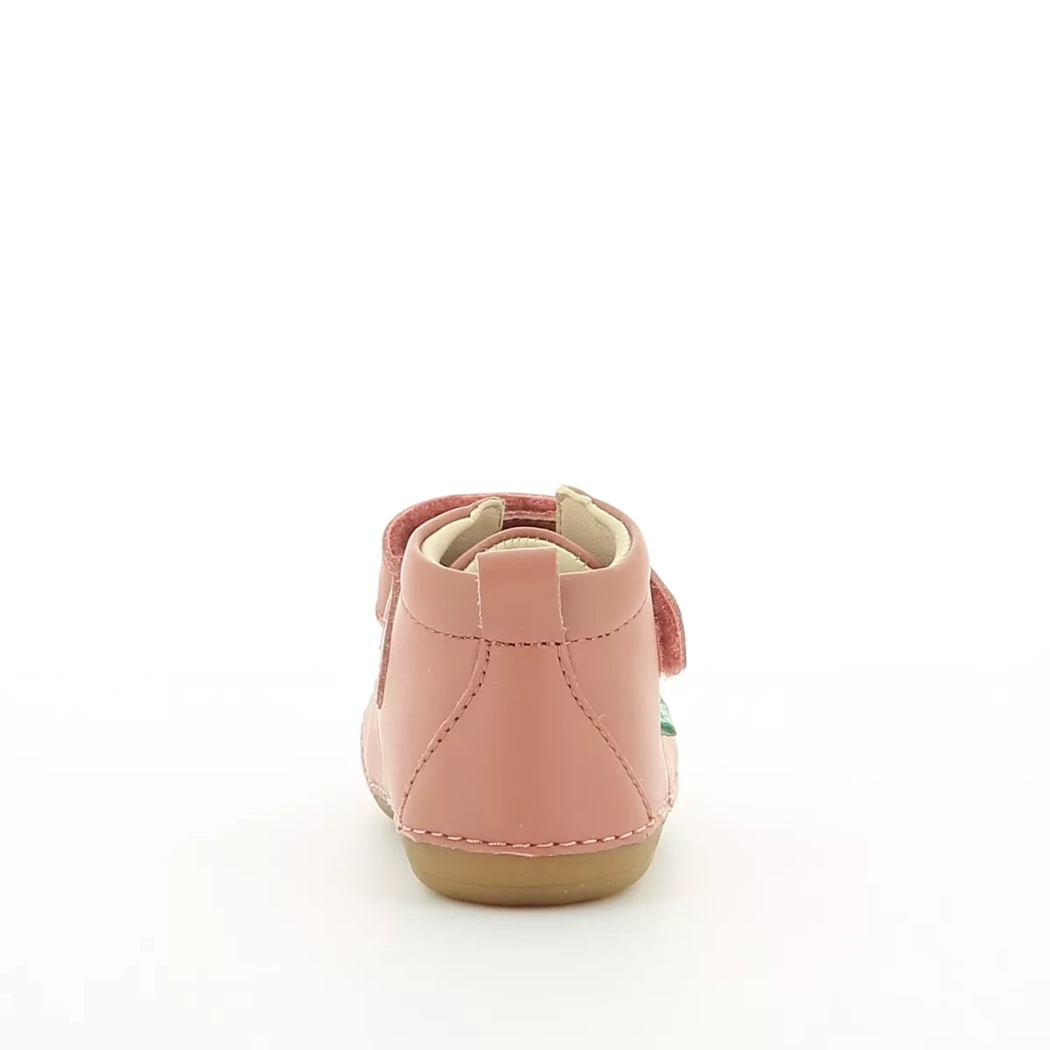 Image (3) de la chaussures Kickers - Bottines Rose en Cuir