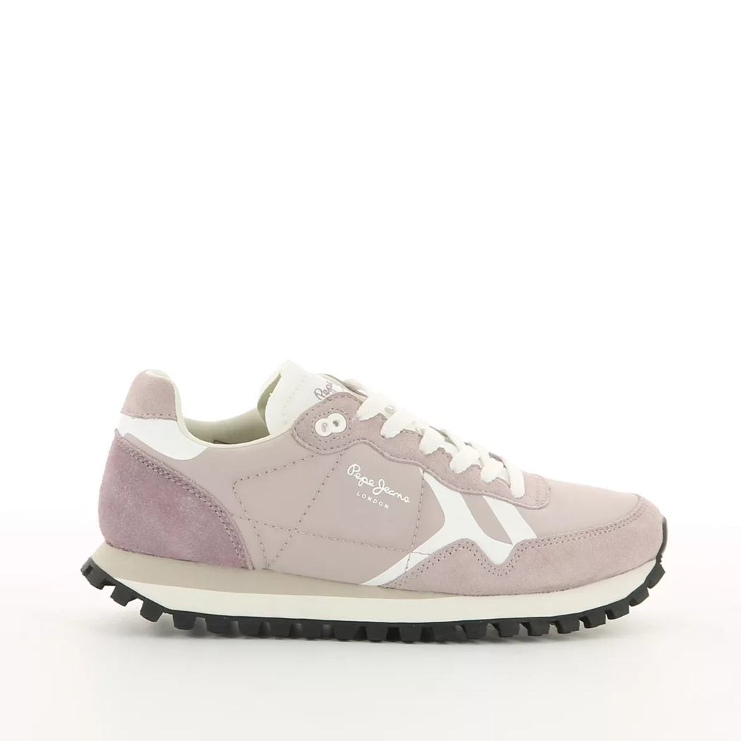 Image (2) de la chaussures Pepe Jeans - Baskets Violet / Lilas en Cuir nubuck