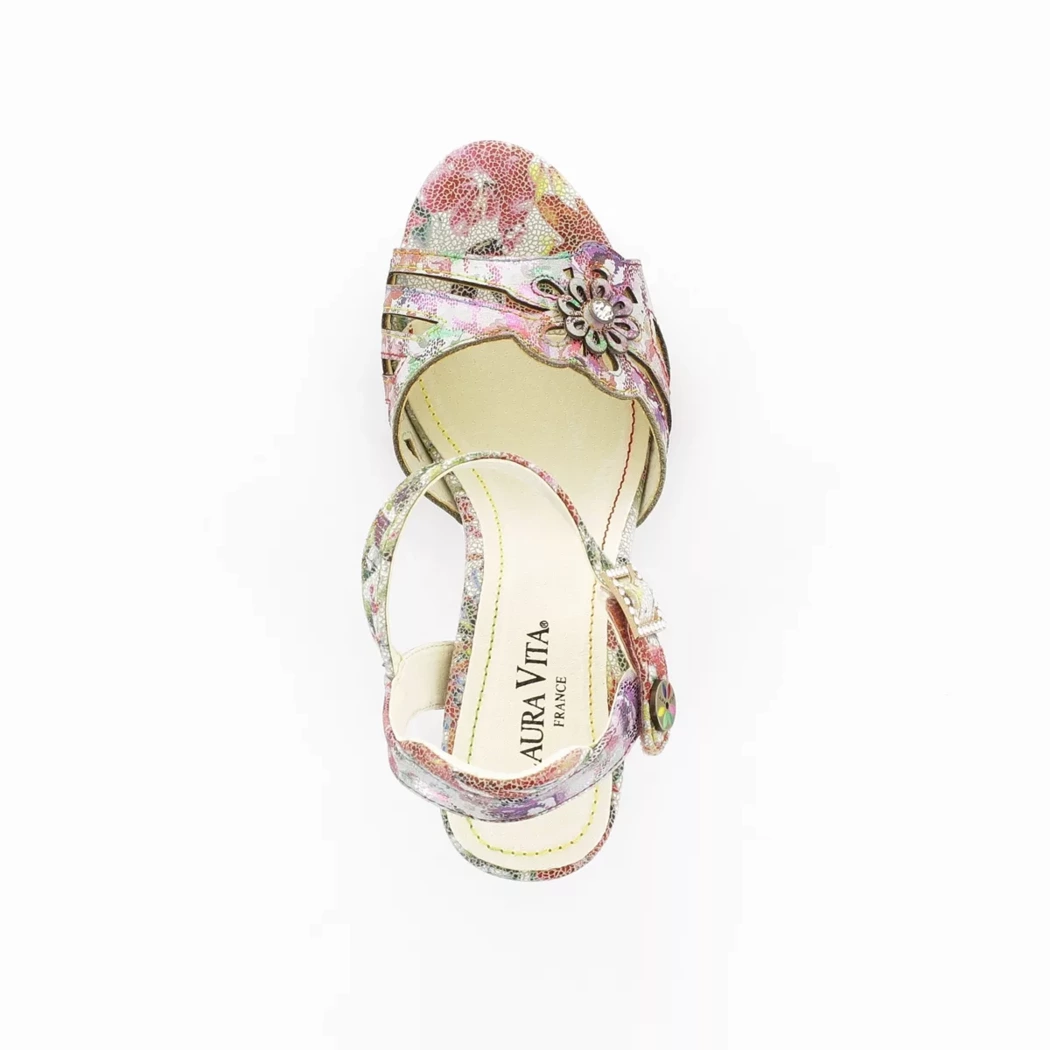 Image (6) de la chaussures Laura Vita - Sandales et Nu-Pieds Multicolore en Cuir