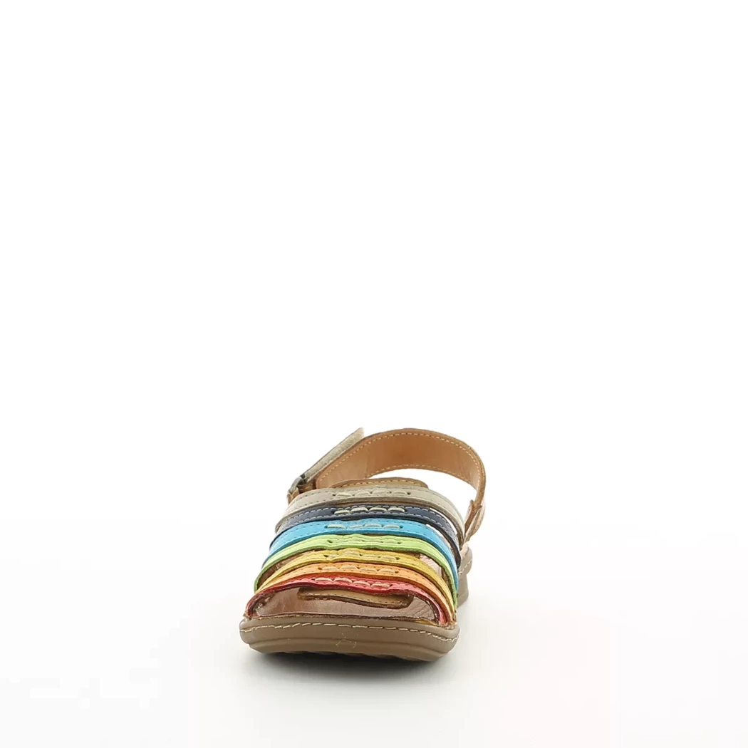 Image (5) de la chaussures Karyoka - Sandales et Nu-Pieds Multicolore en Cuir