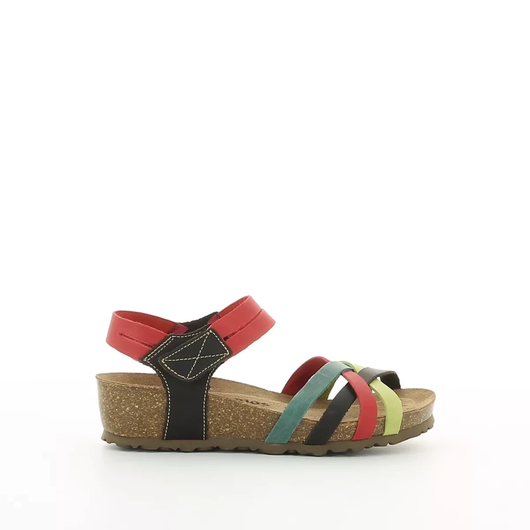 Image (2) de la chaussures Inter Bios - Sandales et Nu-Pieds Multicolore en Cuir