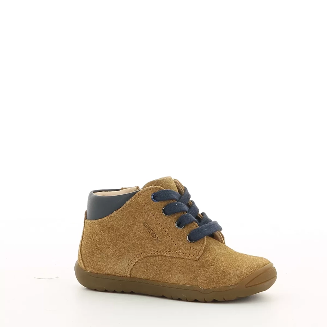 Image (1) de la chaussures Geox - Bottines Cuir naturel / Cognac en Cuir nubuck