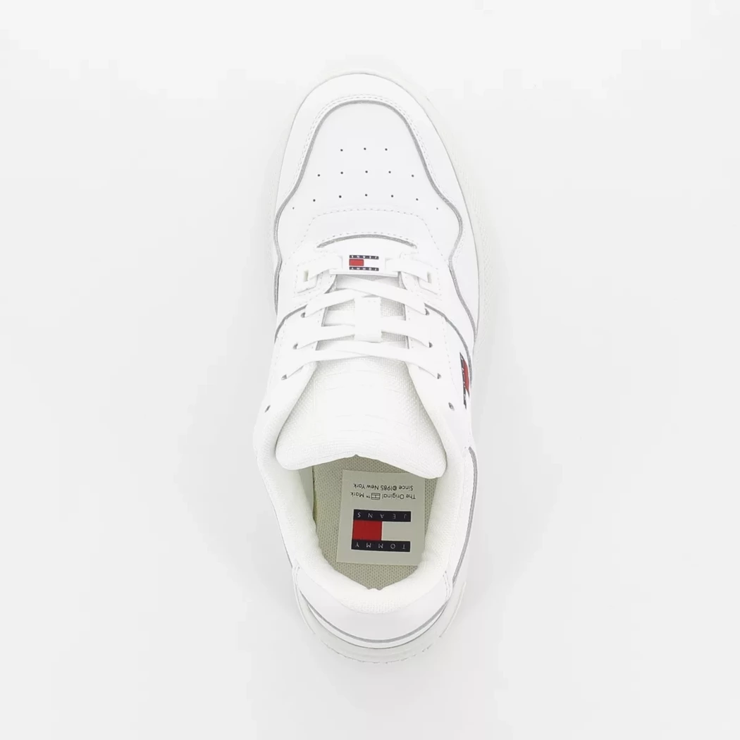 Image (6) de la chaussures Tommy jeans - Baskets Blanc en Cuir