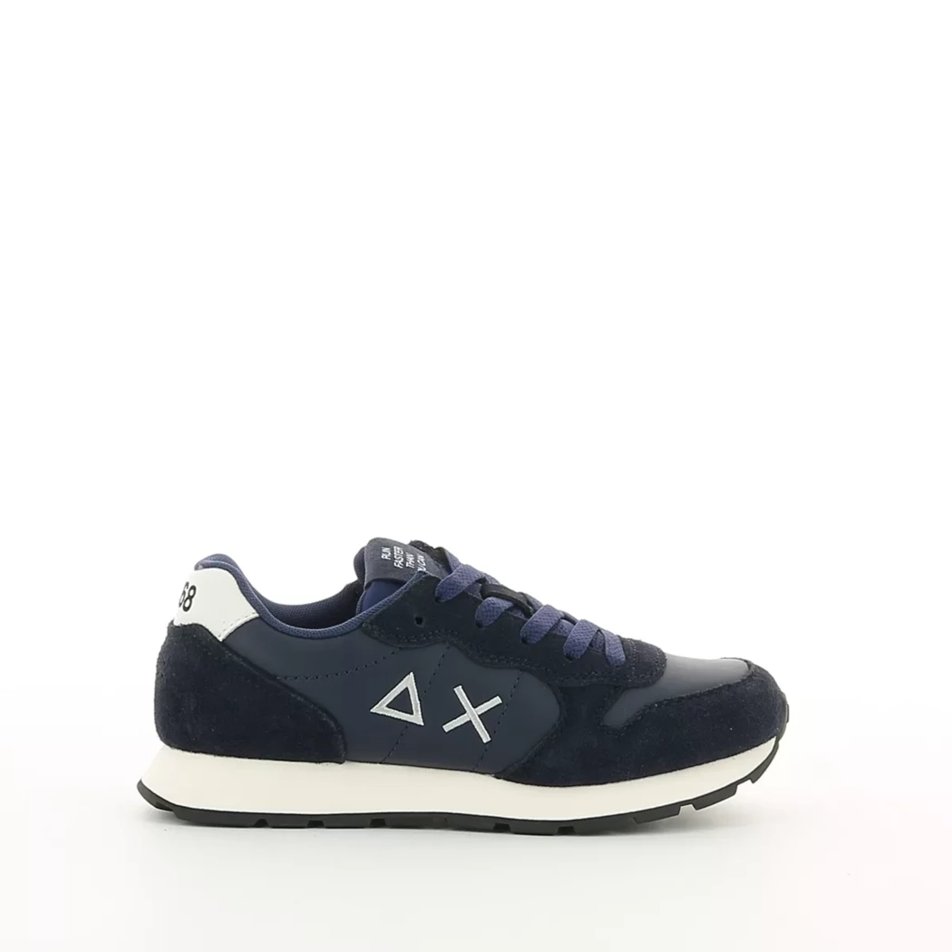 Image (2) de la chaussures Sun68 - Baskets Bleu en Cuir nubuck