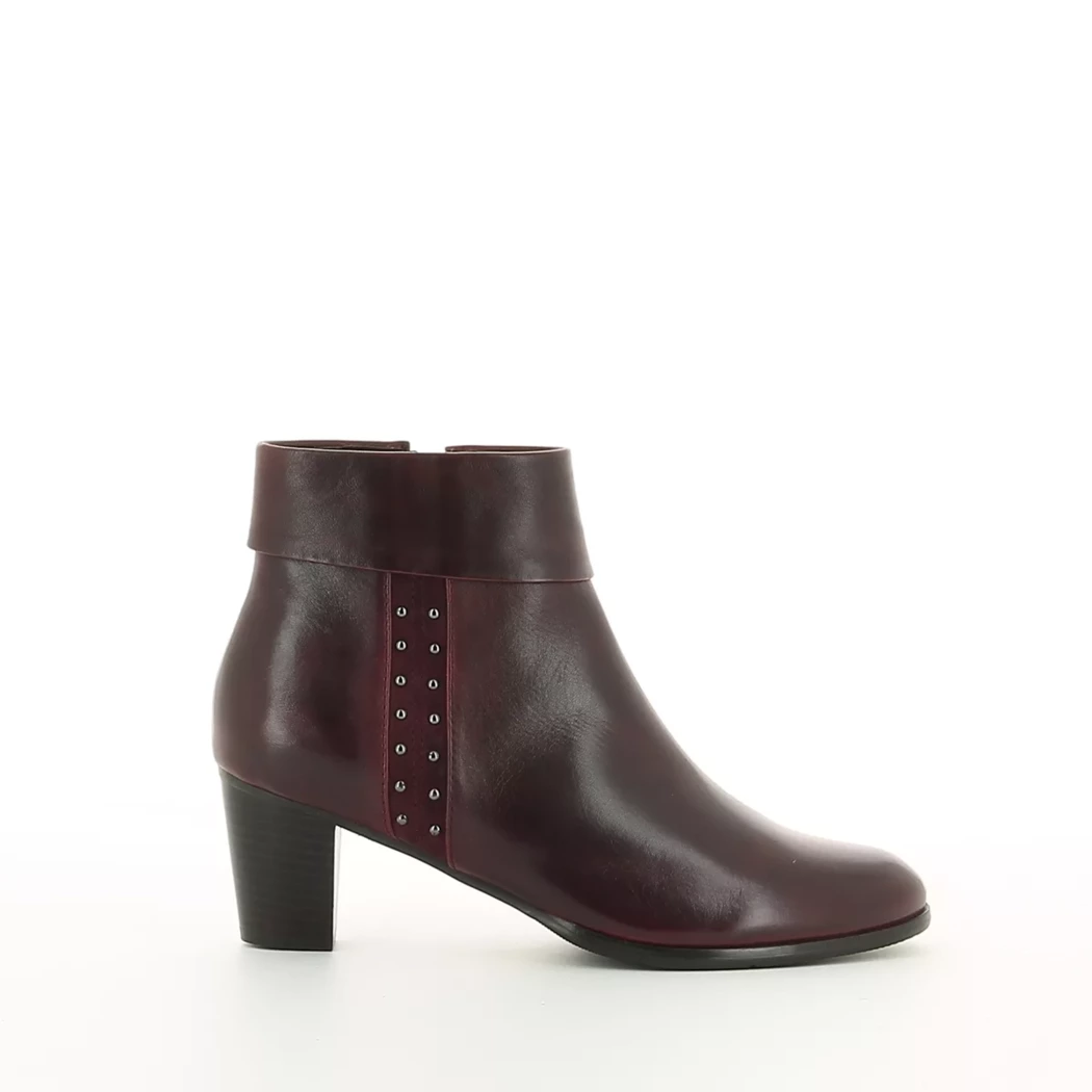 Image (2) de la chaussures Regarde le ciel - Boots Bordeaux en Cuir