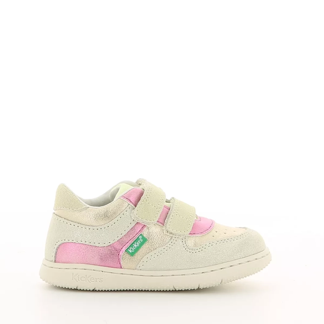 Image (2) de la chaussures Kickers - Baskets Beige en Cuir nubuck