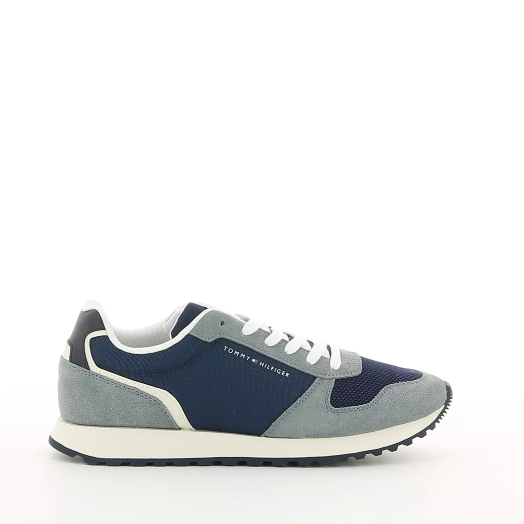 Image (2) de la chaussures Tommy Hilfiger - Baskets Bleu en Cuir nubuck