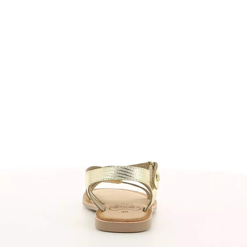Image (3) de la chaussures Lulu Castagnette - Sandales et Nu-Pieds Or / Bronze / Platine en Cuir