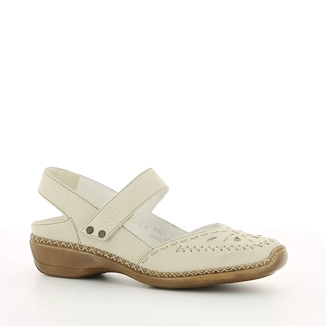 Image (1) de la chaussures Rieker - Escarpins Beige en Cuir