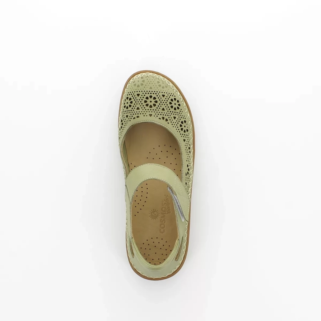 Image (6) de la chaussures Cosmos Comfort - Ballerines Vert en Cuir