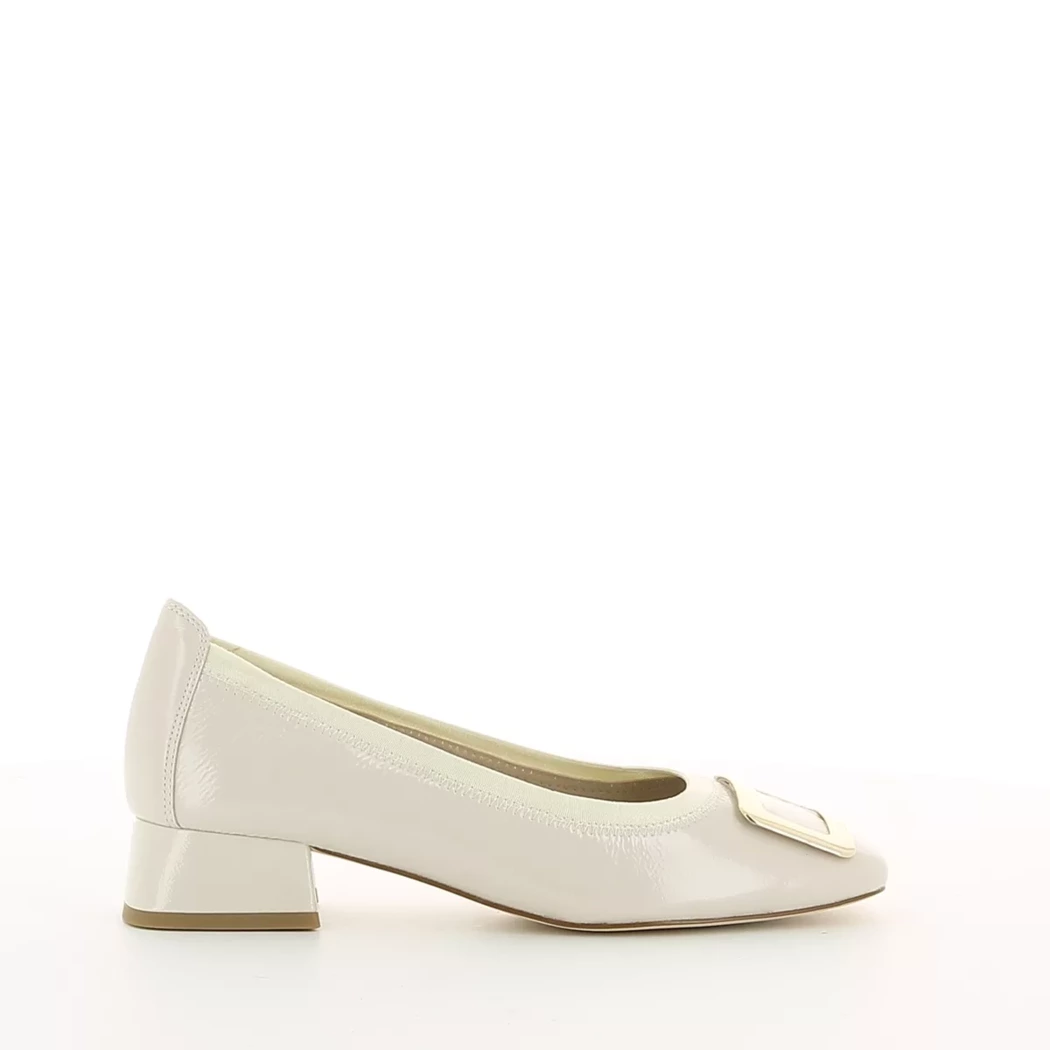 Image (2) de la chaussures Caprice - Escarpins Beige en Cuir vernis