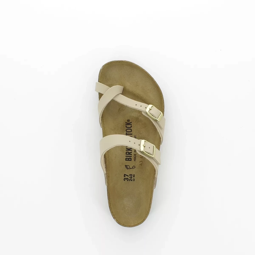 Image (6) de la chaussures Birkenstock - Mules et Sabots Beige en Cuir synthétique