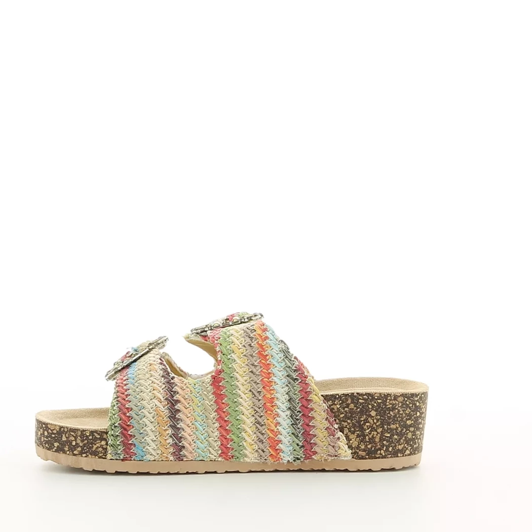 Image (4) de la chaussures Divina - Mules et Sabots Multicolore en Textile