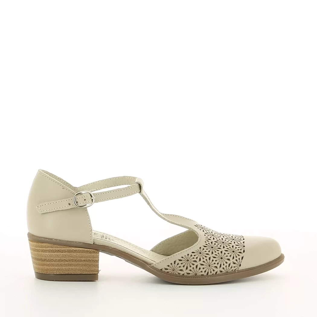 Image (2) de la chaussures Desir de Fuite - Escarpins Beige en Cuir