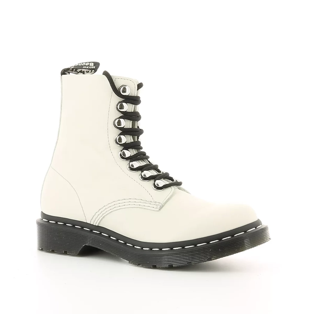 Image (1) de la chaussures Dr. Martens - Bottines Blanc en Cuir