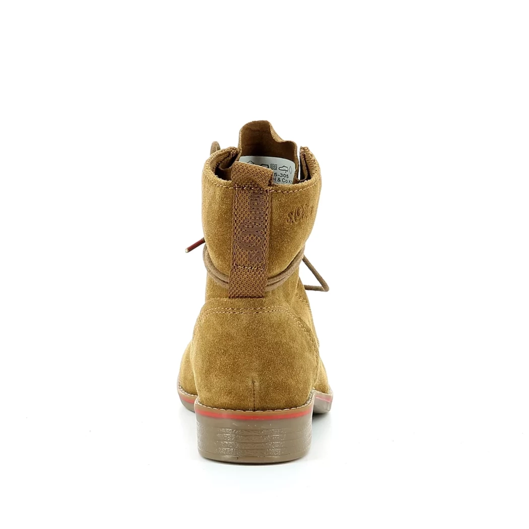 Image (3) de la chaussures S.Oliver - Bottines Cuir naturel / Cognac en Cuir nubuck