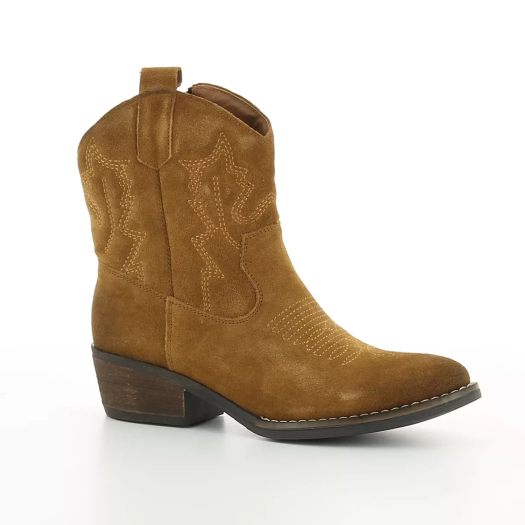 Image (1) de la chaussures Poelman - Boots Cuir naturel / Cognac en Cuir nubuck