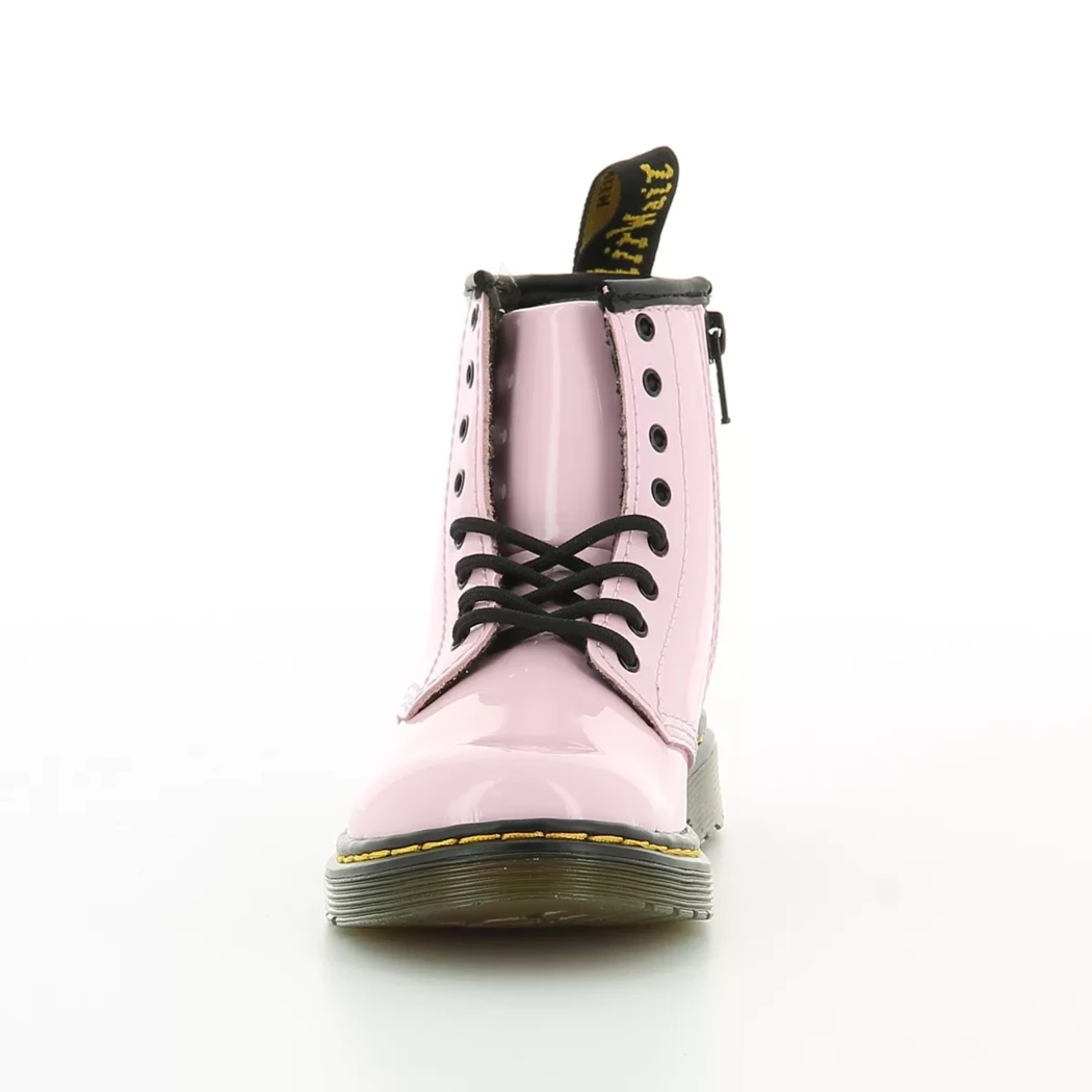 Image (5) de la chaussures Dr. Martens - Bottines Rose en Cuir vernis