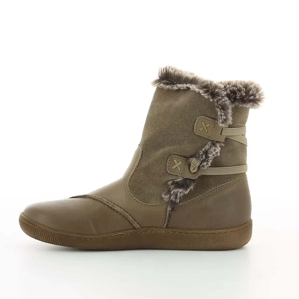 Image (4) de la chaussures Foot light - Boots Taupe en Cuir