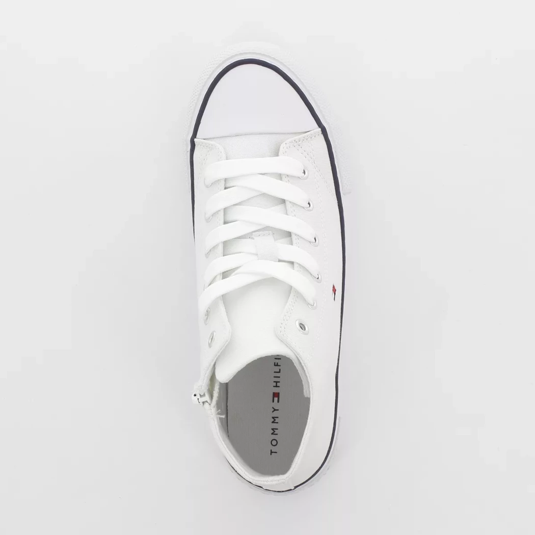 Image (6) de la chaussures Tommy Hilfiger - Baskets Blanc en Textile