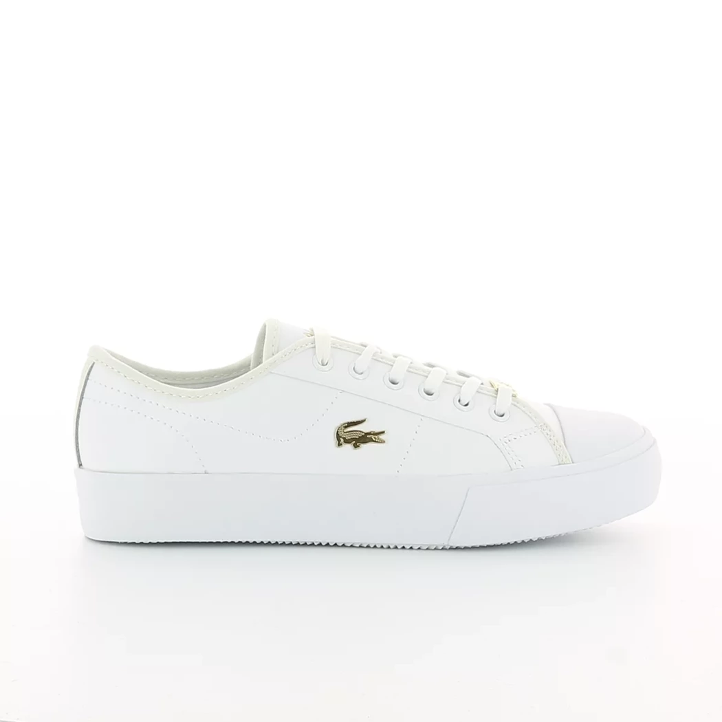 Image (2) de la chaussures Lacoste - Baskets Blanc en Cuir synthétique