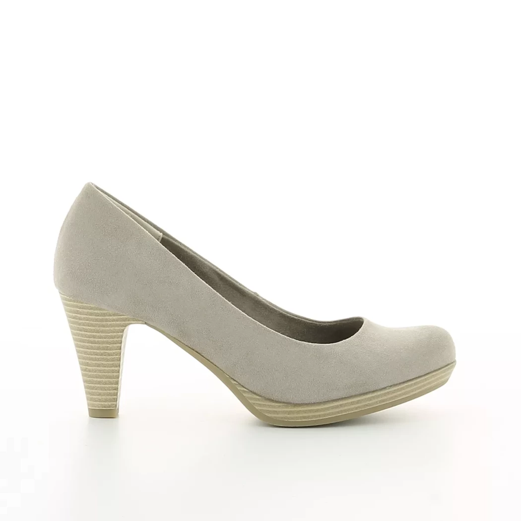 Image (2) de la chaussures Marco Tozzi - Escarpins Taupe en Cuir synthétique