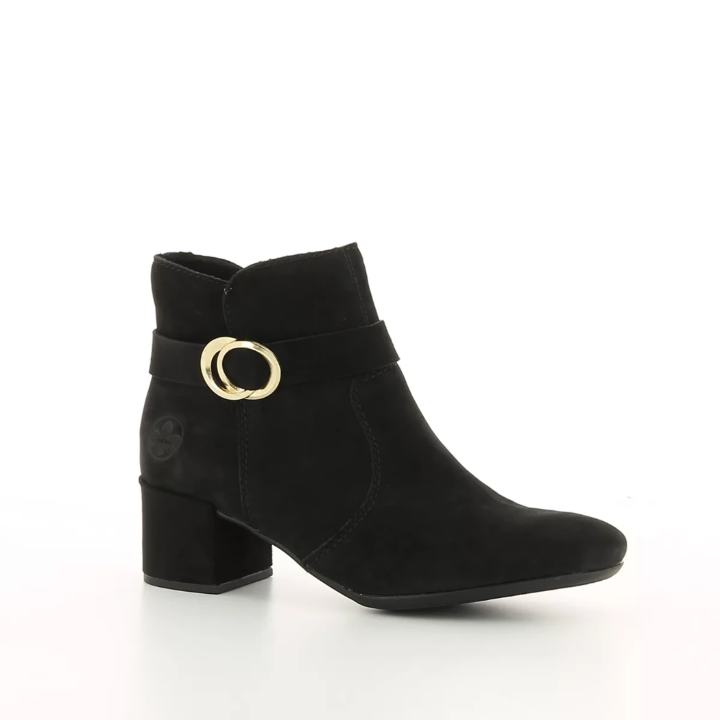 Image (1) de la chaussures Rieker - Boots Noir en Cuir nubuck