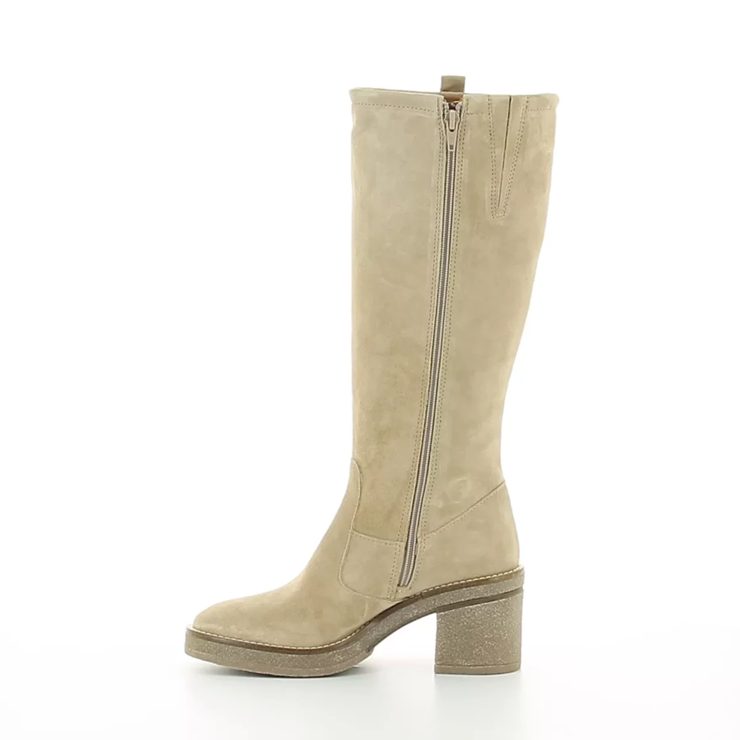 Image (4) de la chaussures Alpe - Bottes Beige en Cuir nubuck