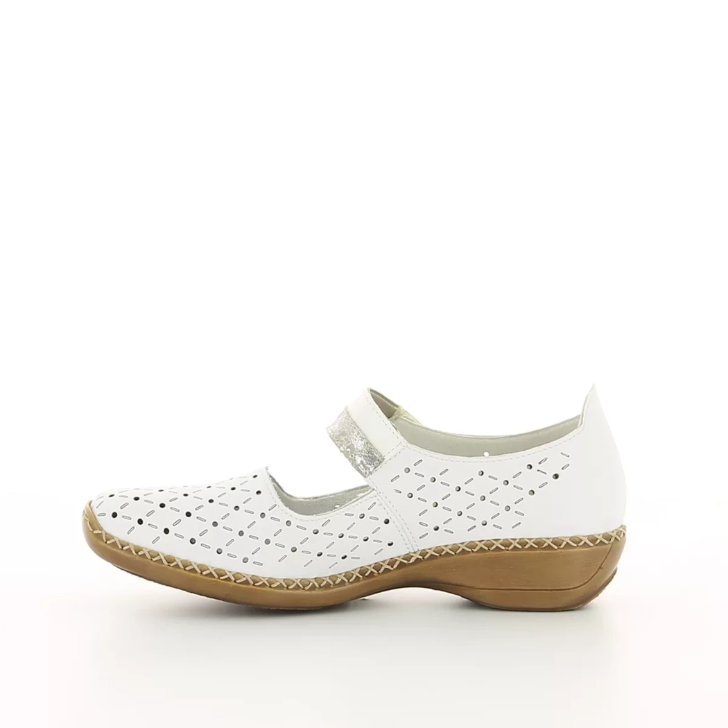 Image (4) de la chaussures Rieker - Escarpins Blanc en Cuir