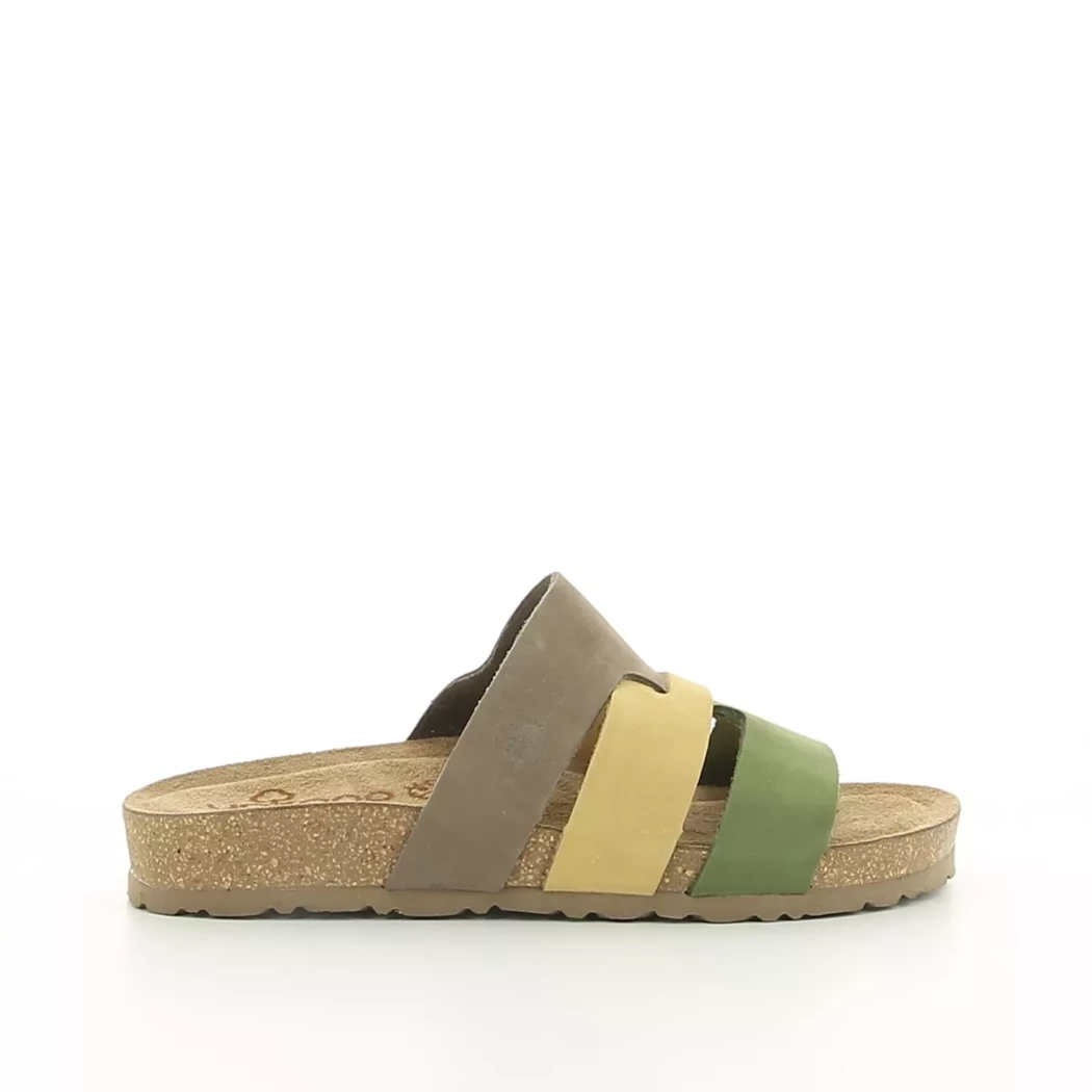 Image (2) de la chaussures Yokono - Mules et Sabots Vert en Cuir nubuck