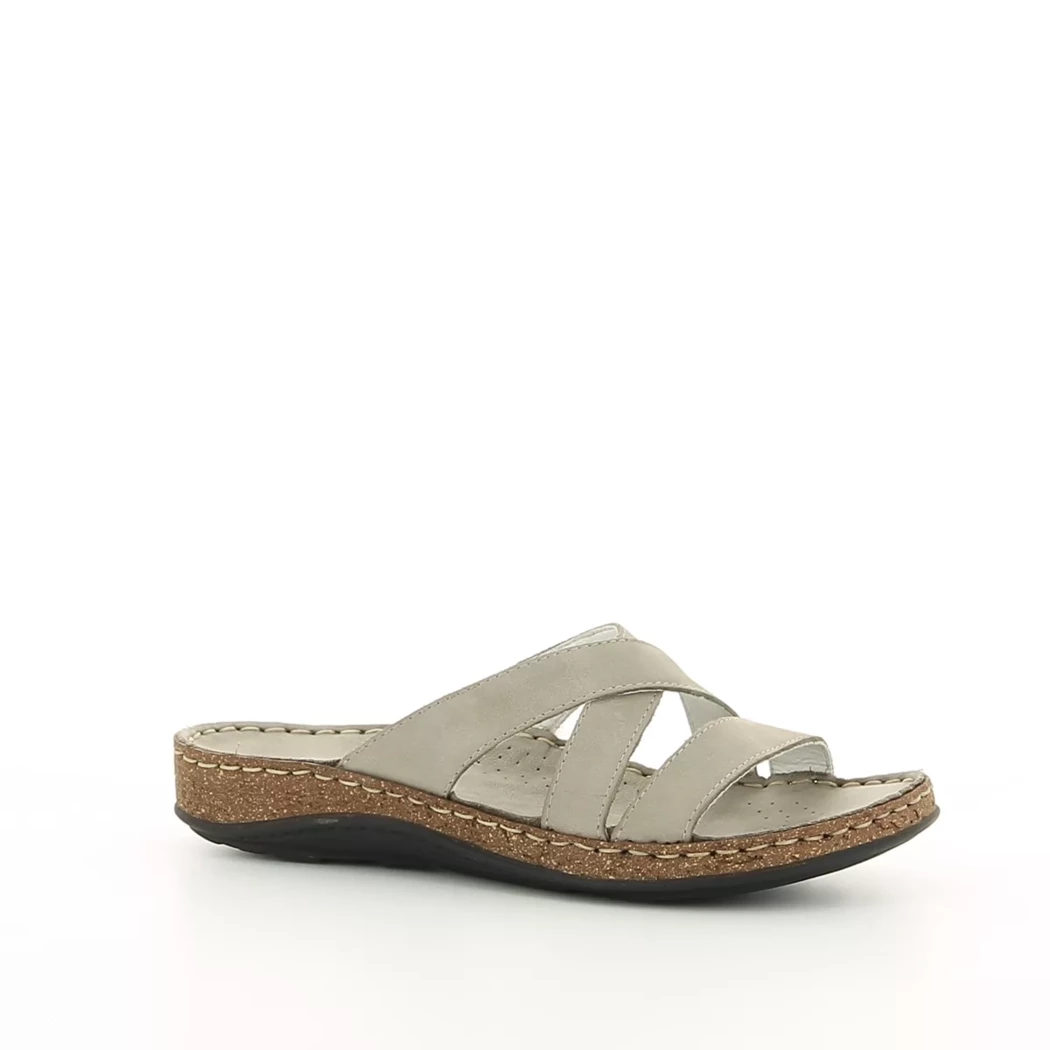 Image (1) de la chaussures Calba - Mules et Sabots Beige en Cuir nubuck