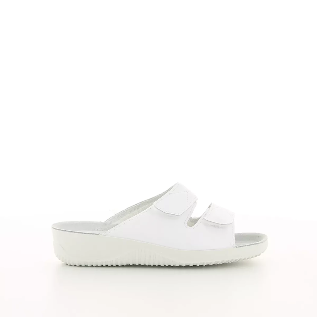 Image (2) de la chaussures Rohde - Mules et Sabots Blanc en Cuir