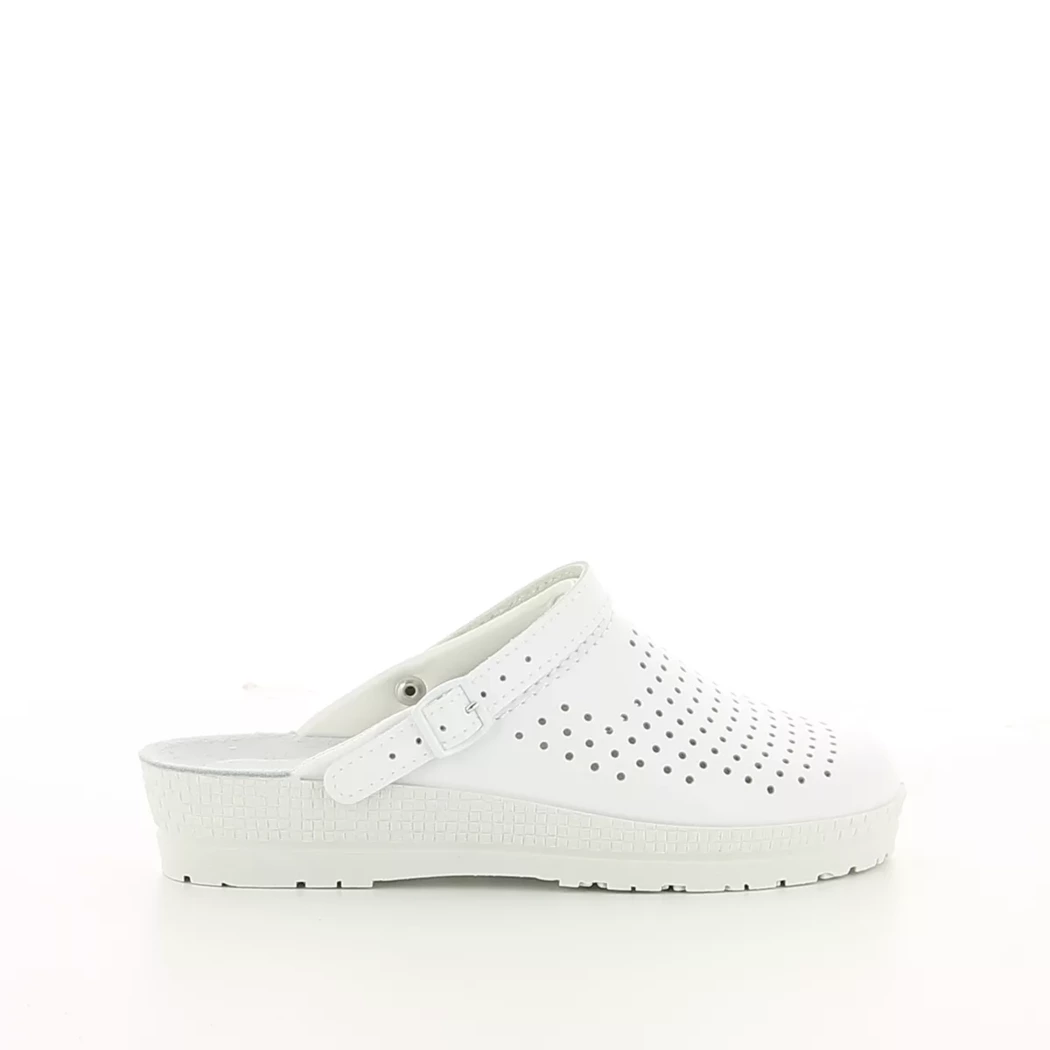 Image (2) de la chaussures Rohde - Mules et Sabots Blanc en Cuir