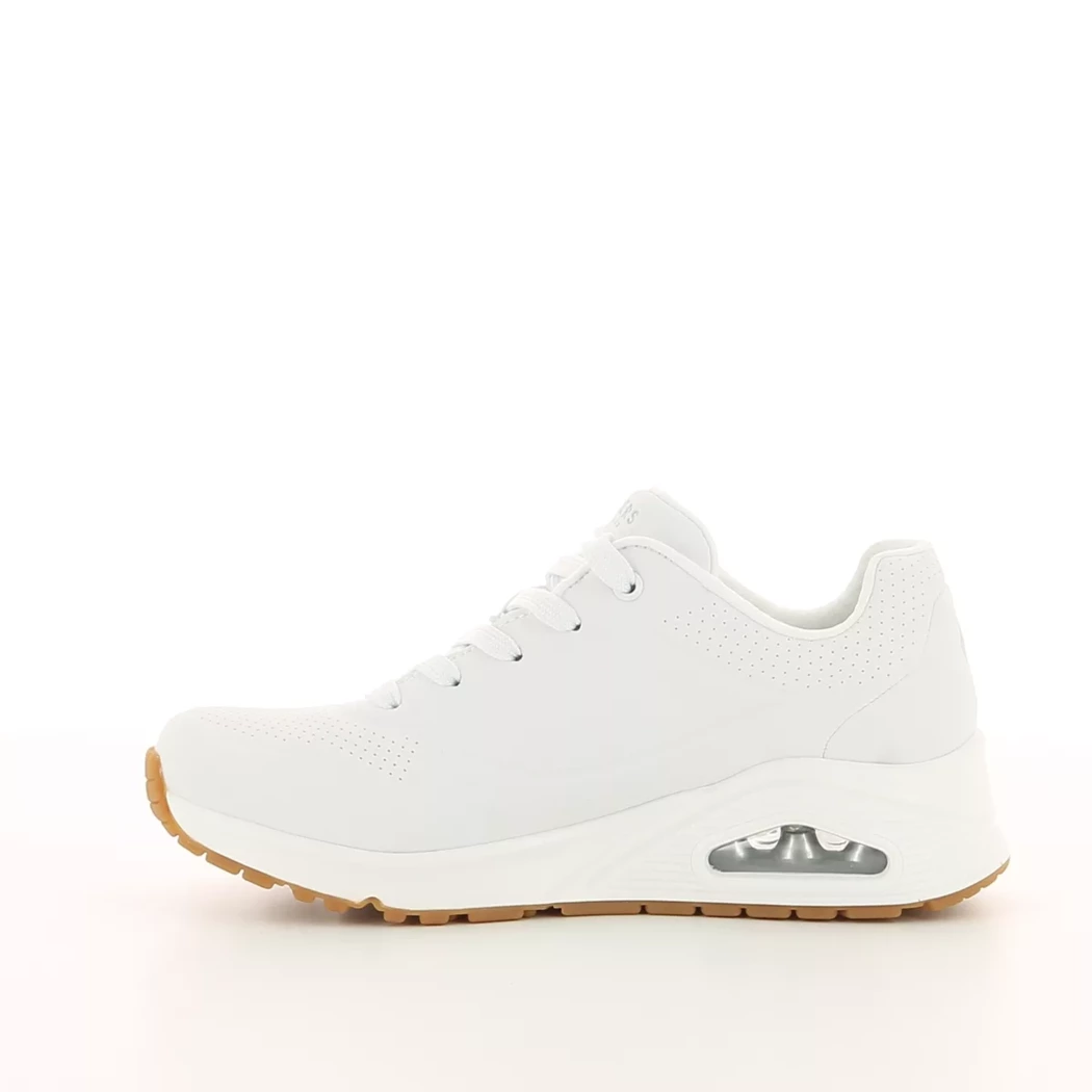 Image (4) de la chaussures Skechers - Baskets Blanc en Cuir synthétique