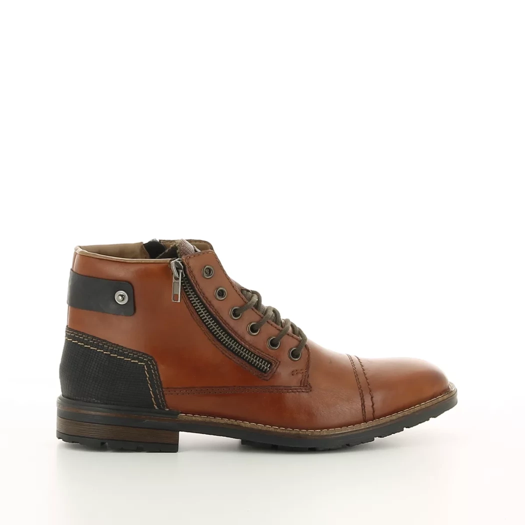 Image (2) de la chaussures Rieker - Bottines Cuir naturel / Cognac en Cuir