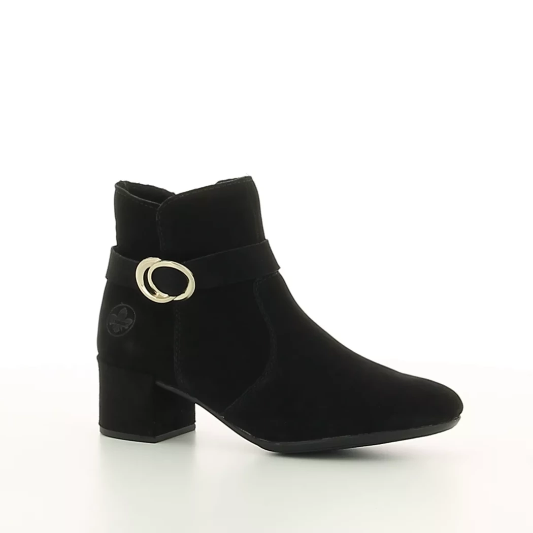 Image (1) de la chaussures Rieker - Boots Noir en Cuir nubuck